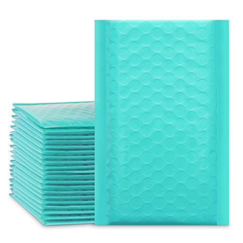 Teal Padded Envelopes Bags #00 20 PCS 5x10.5 Inches Poly Bubble Mailers 